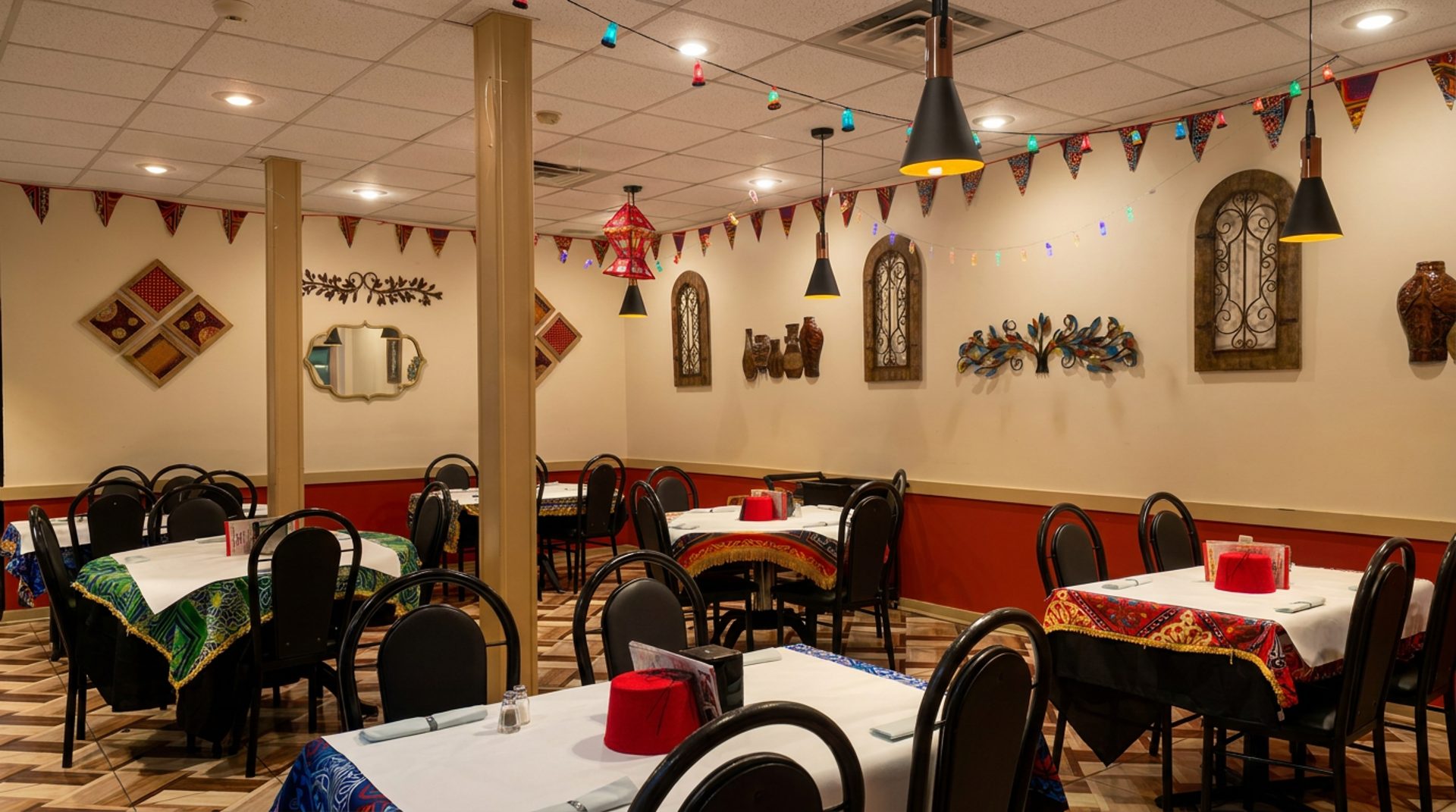 The dining room