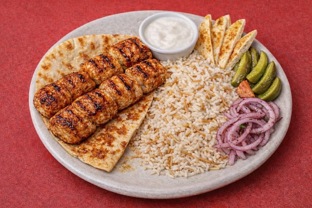 Shish Taouk Kebob Entree.