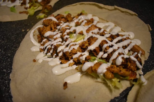 Chicken Shawarma Sandwich.