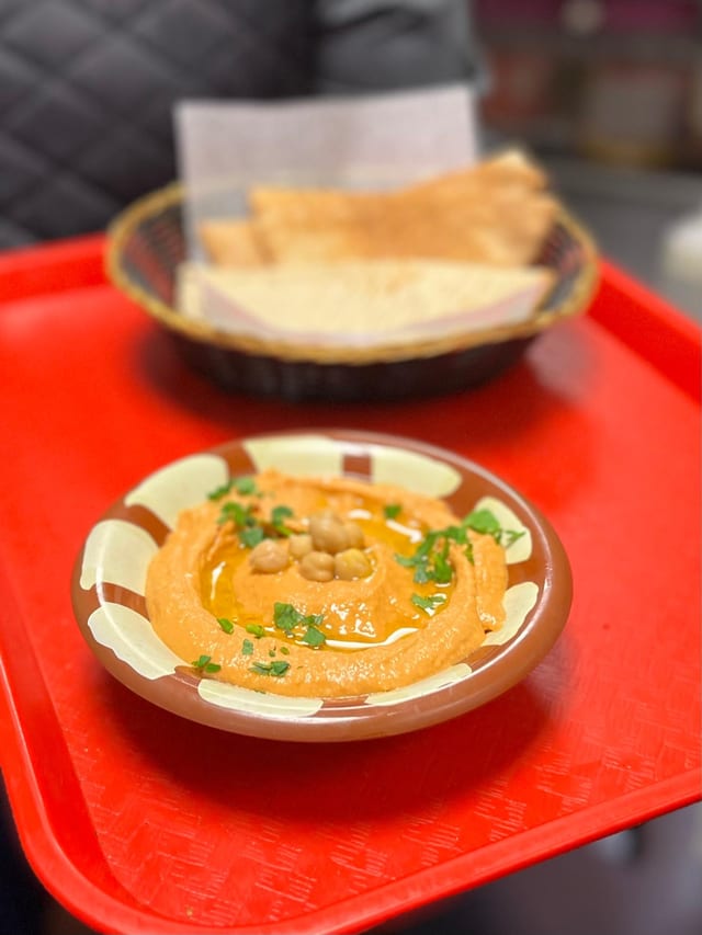 Red Pepper Hummus.