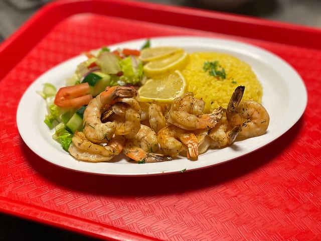 Grilled Shrimp Platter.