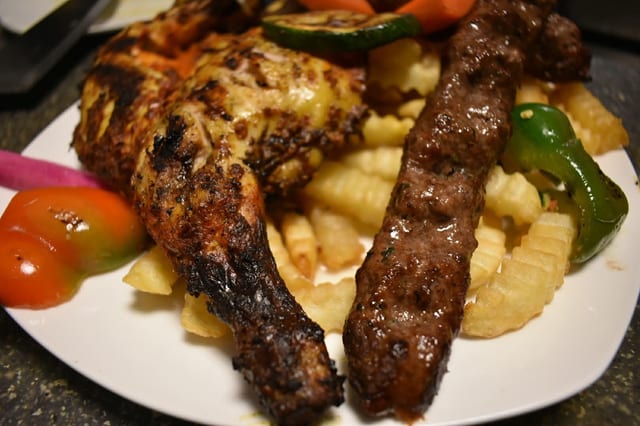 Half Chicken & Kofta.