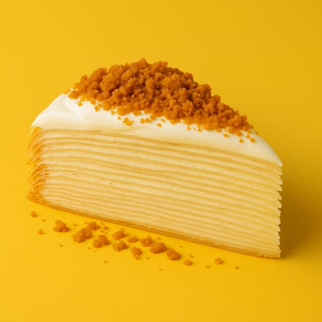 Lotus Biscoff Crepe Layer Cake.