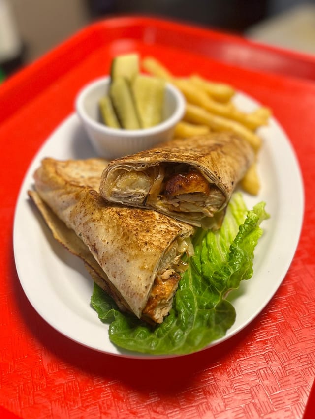 Shish Taouk Sandwich.