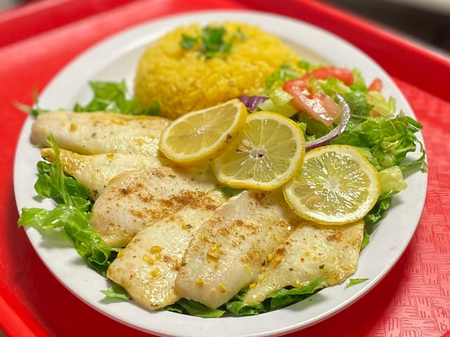 Baked Flounder.